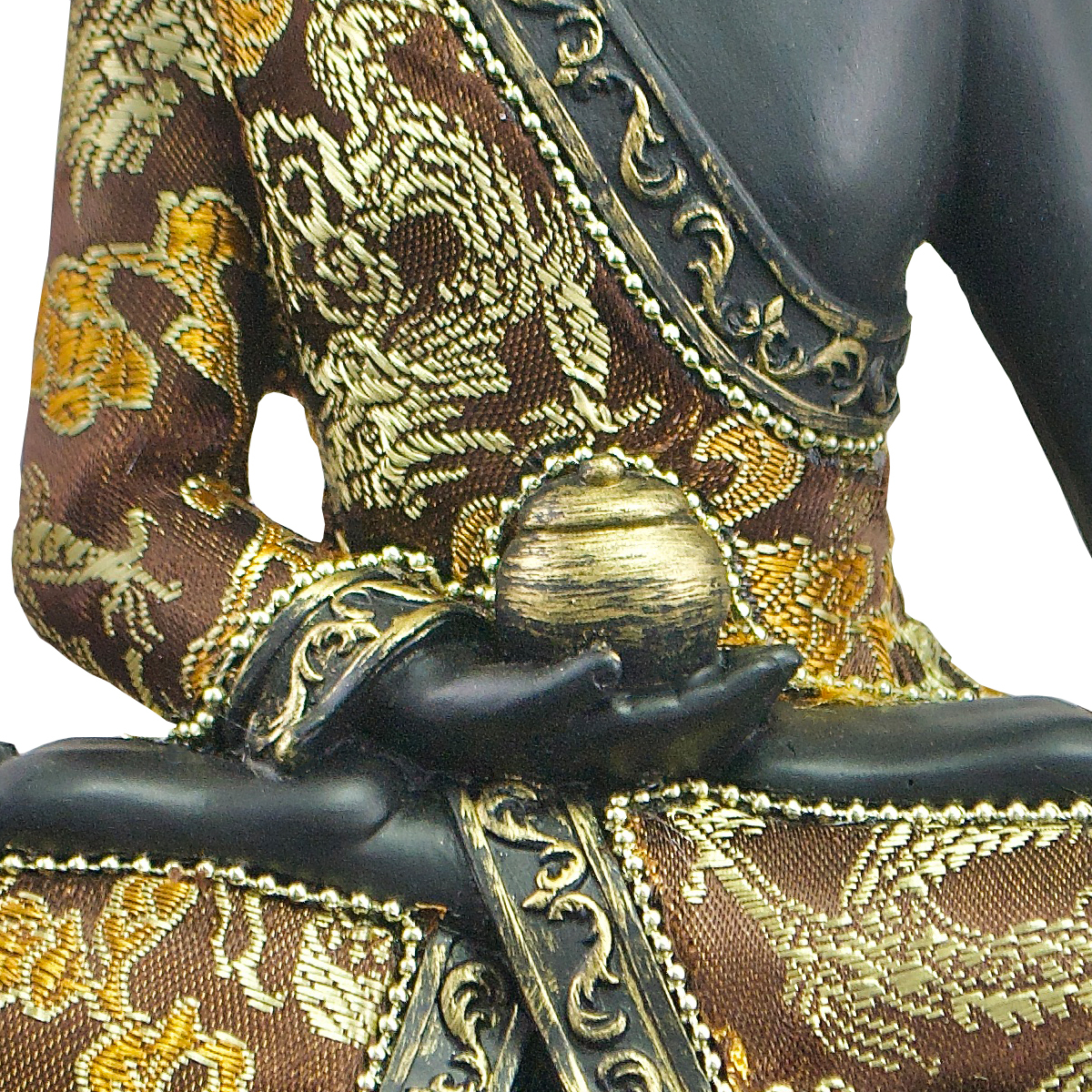 Thai-Buddha schwarz (Figur 2) Höhe: 23 cm