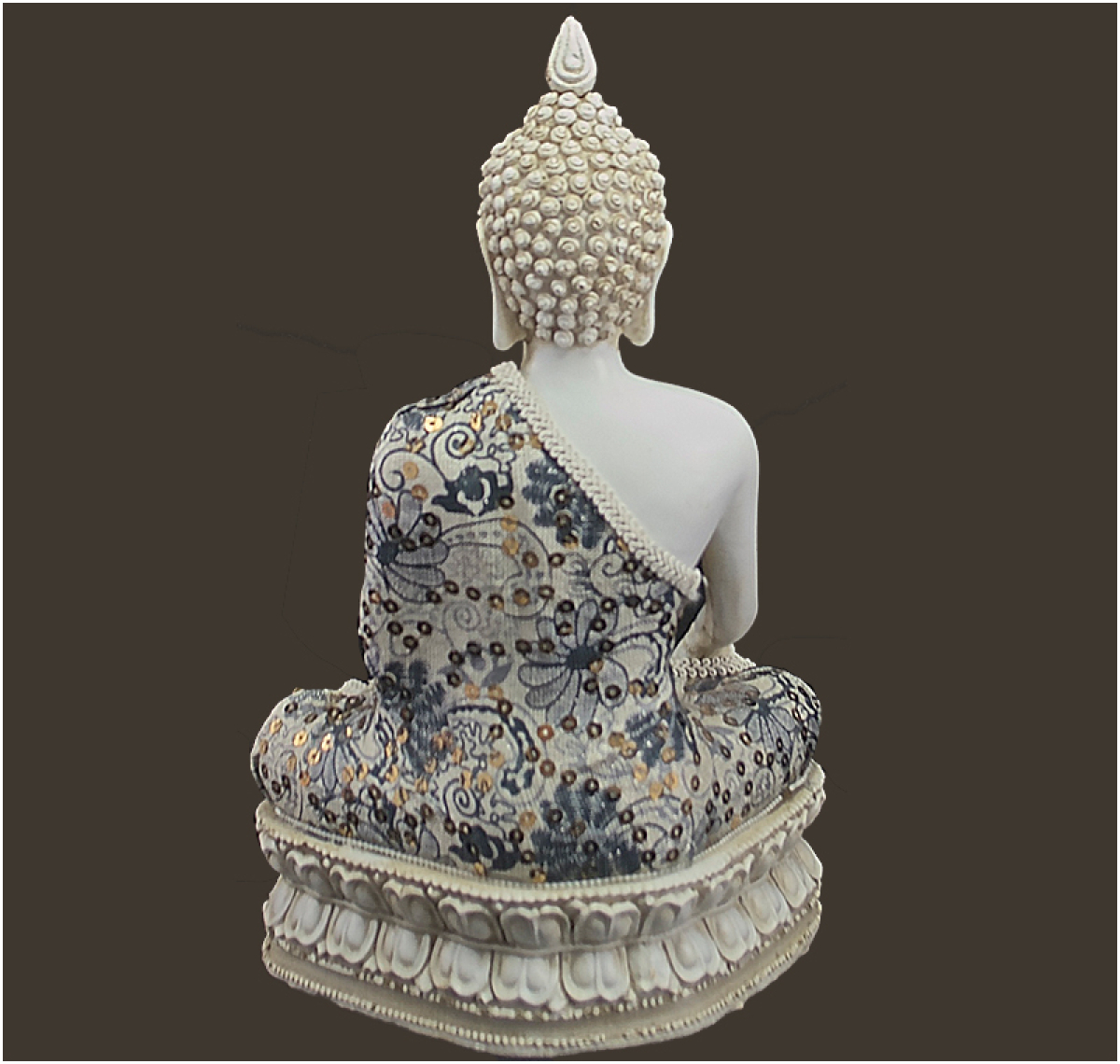 Buddha weiss Höhe: 29 cm