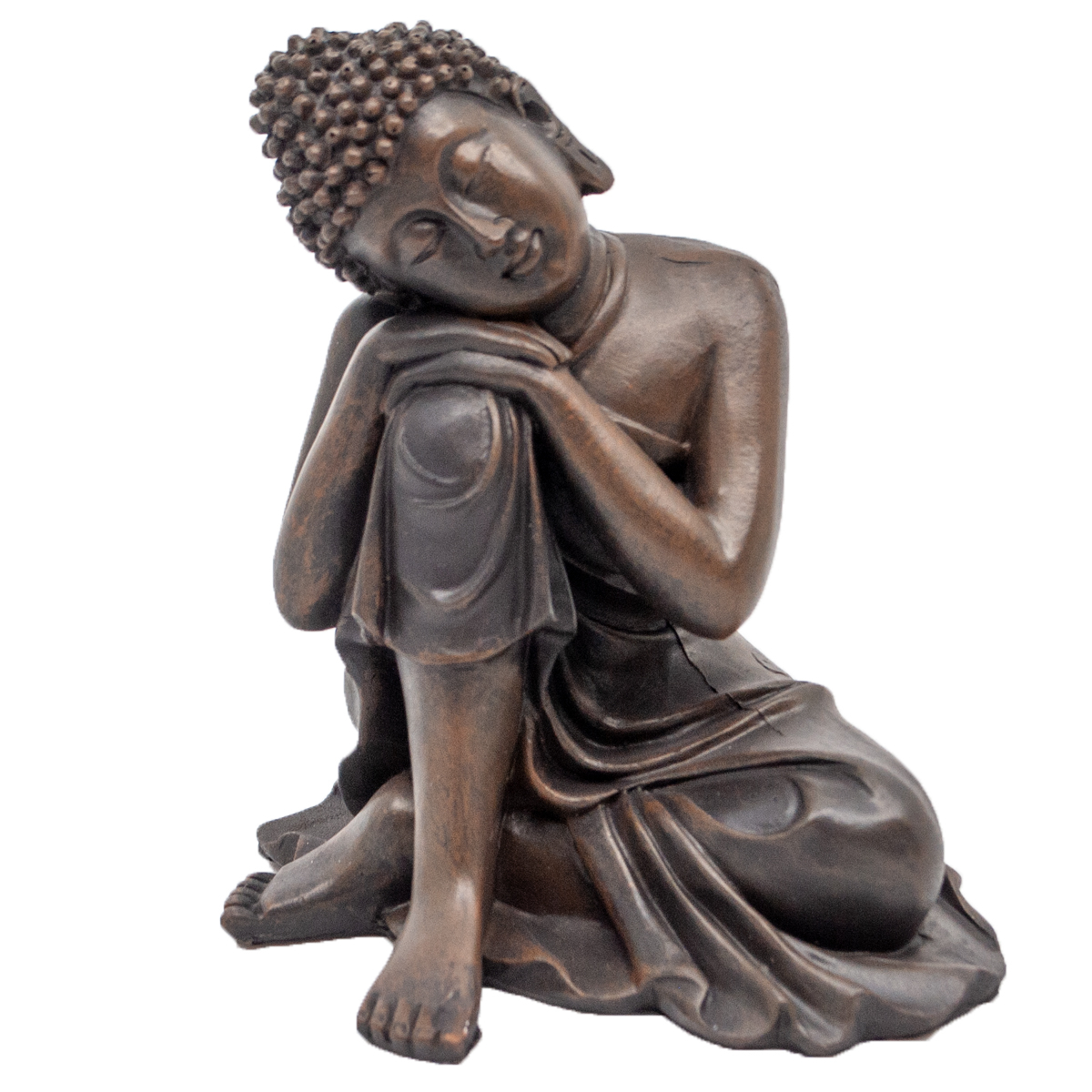 Thai Buddha mit Kopf auf Knie (Figur 2) Höhe: 12 cm