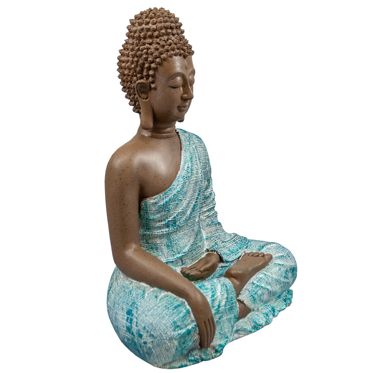 Buddha türkis/braun Höhe: 29 cm