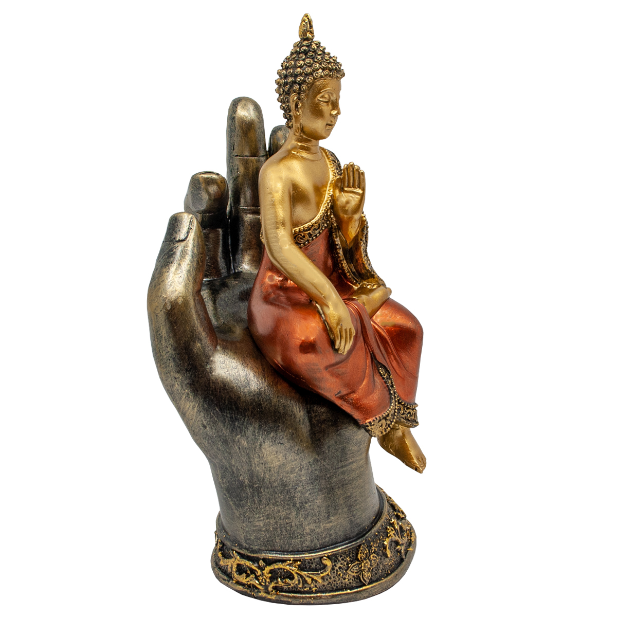 Thai Buddha in Hand sitzend Höhe: 23 cm