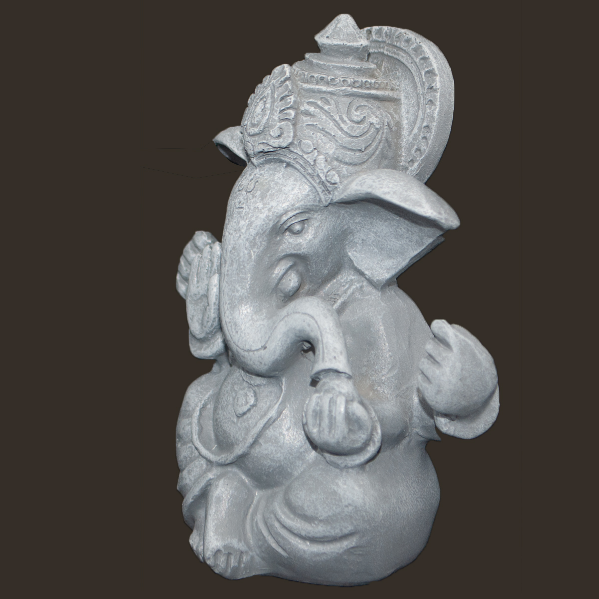 Ganesha grau Höhe: 10 cm