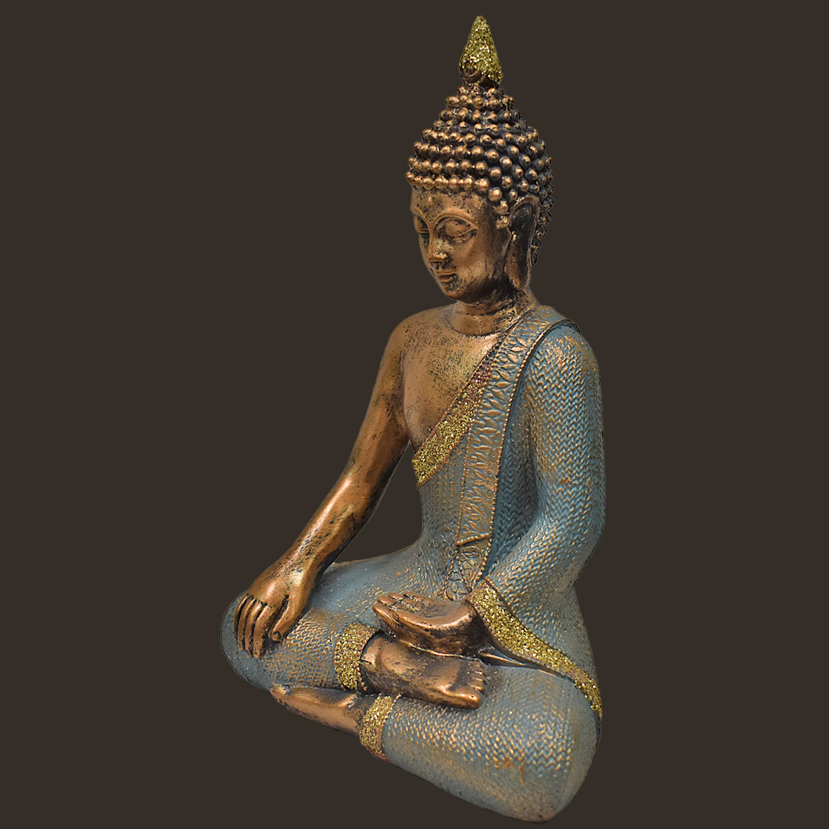 Buddha im Lotussitz Höhe: 22 cm