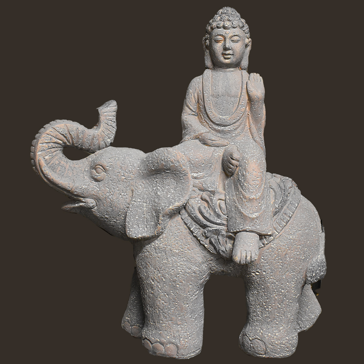 Buddha auf Elefant Höhe: 46 cm