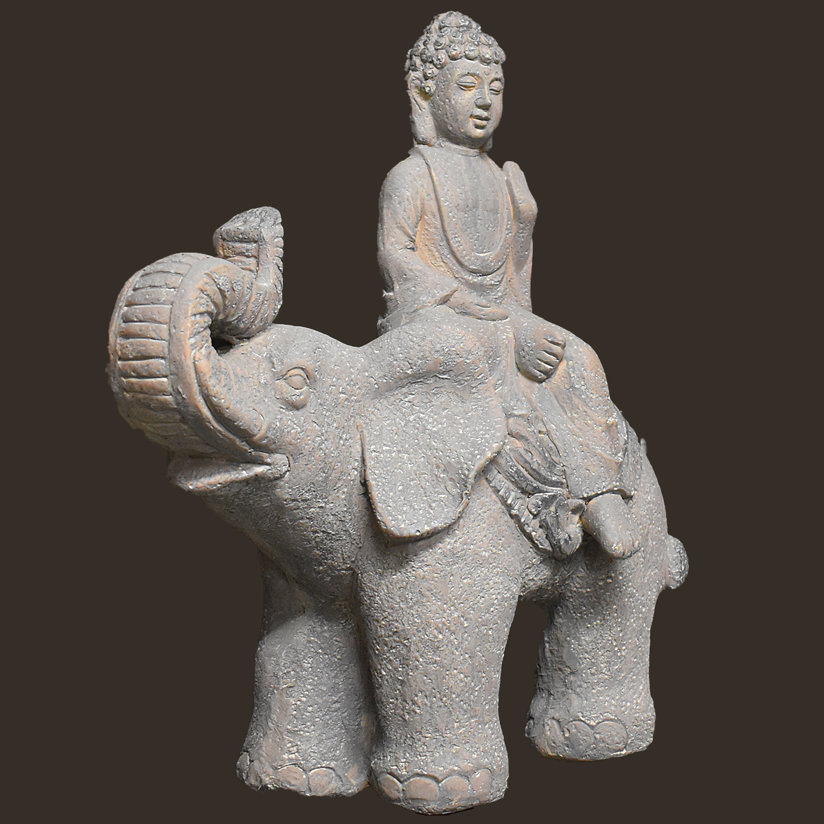 Buddha auf Elefant Höhe: 46 cm