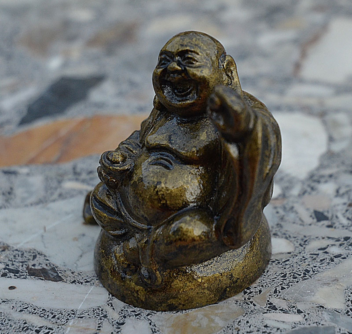 BUD4602-G Figur 4 Happy Buddhas zum Sammeln Höhe: 5 cm