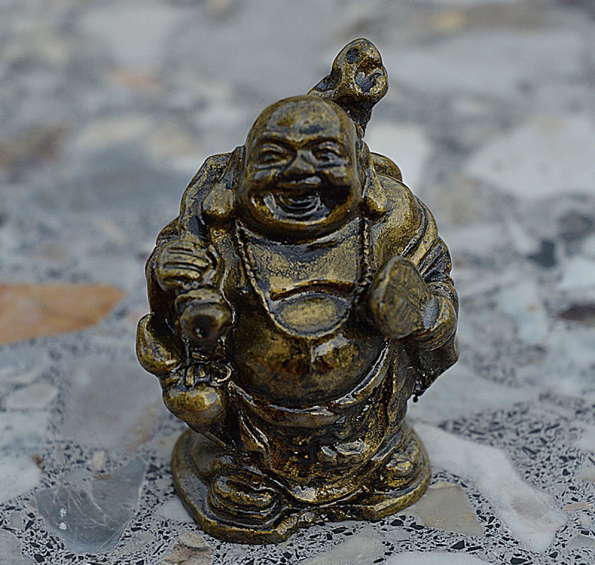 BUD4602-G Figur 5 Happy Buddhas zum Sammeln Höhe: 5 cm