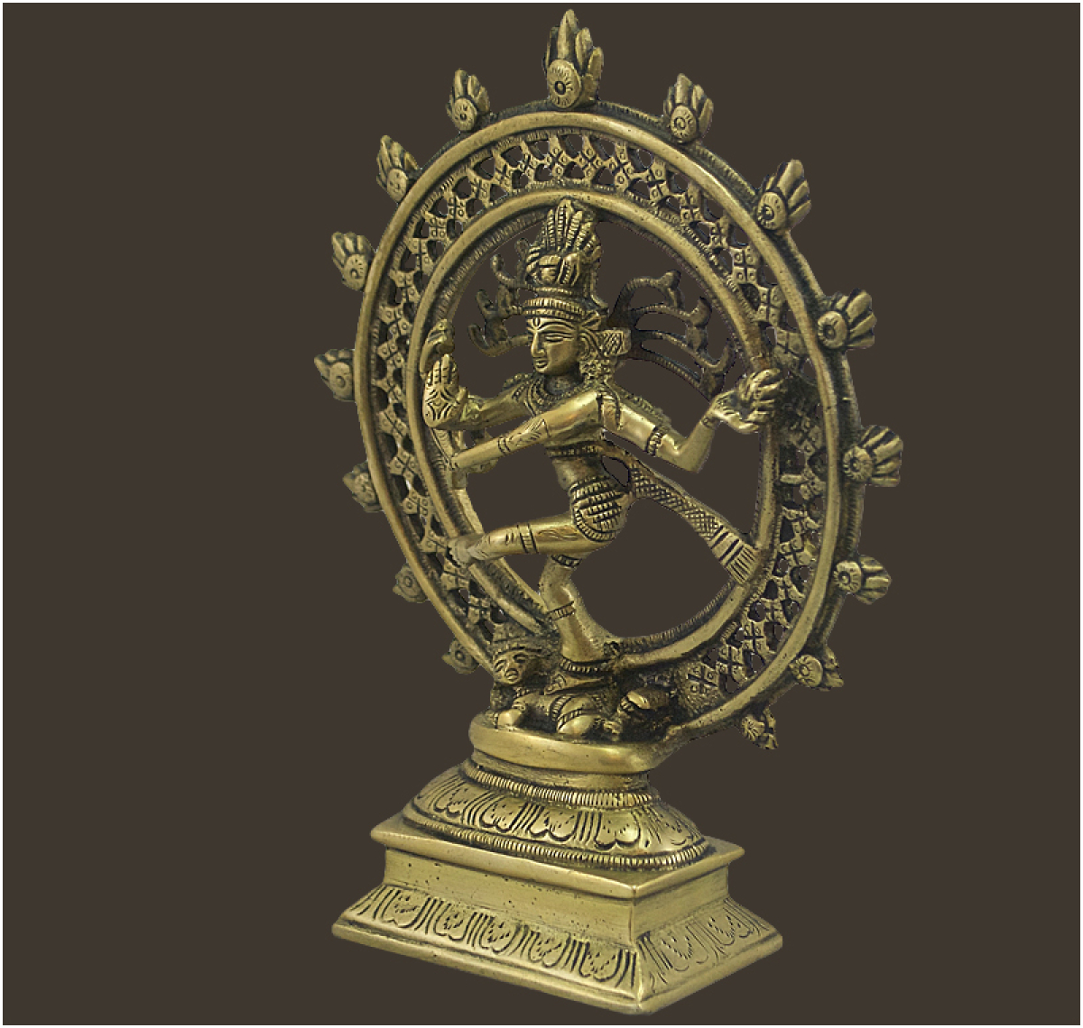 Shiva Nataraj Messing Höhe: 20 cm