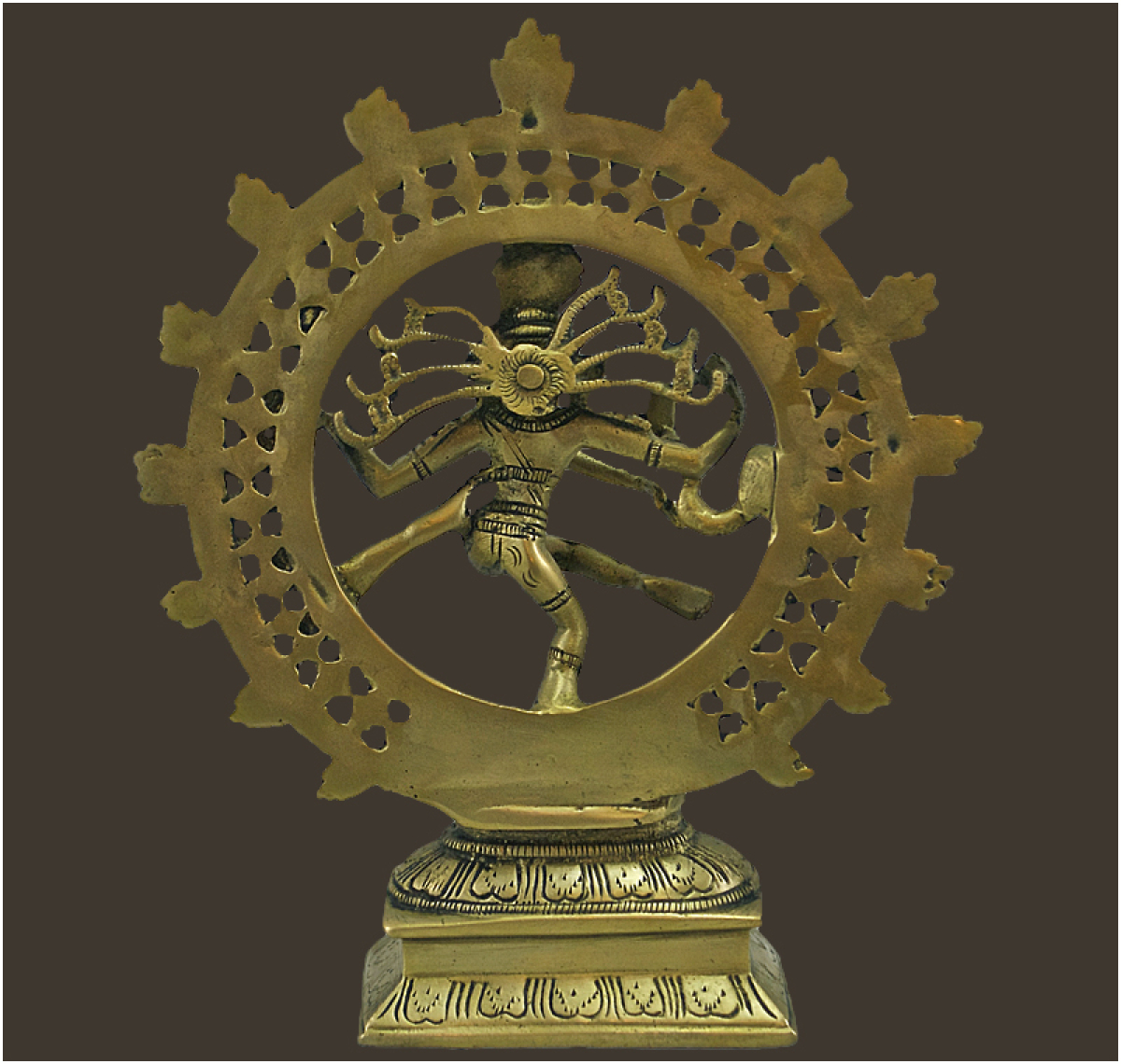 Shiva Nataraj Messing Höhe: 20 cm