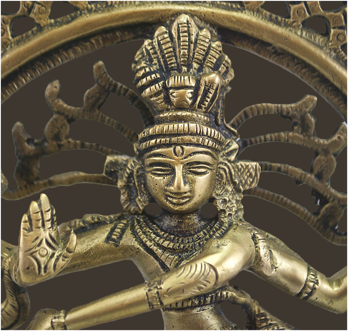 Shiva Nataraj Messing Höhe: 20 cm