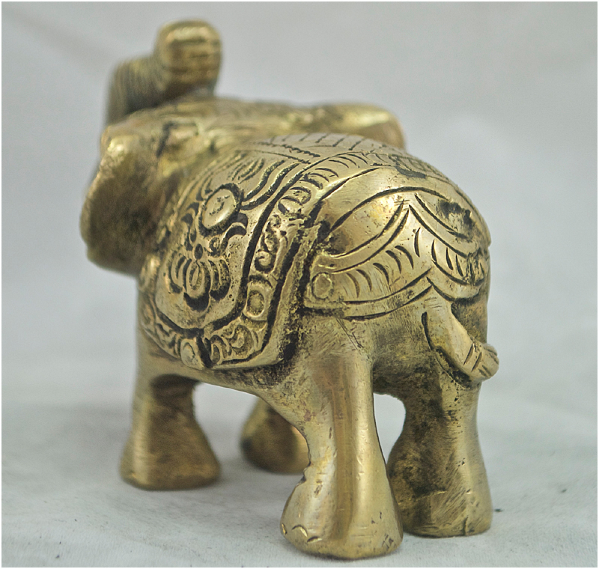 Elefant Messingfigur (Figur 2) Höhe: 7 cm