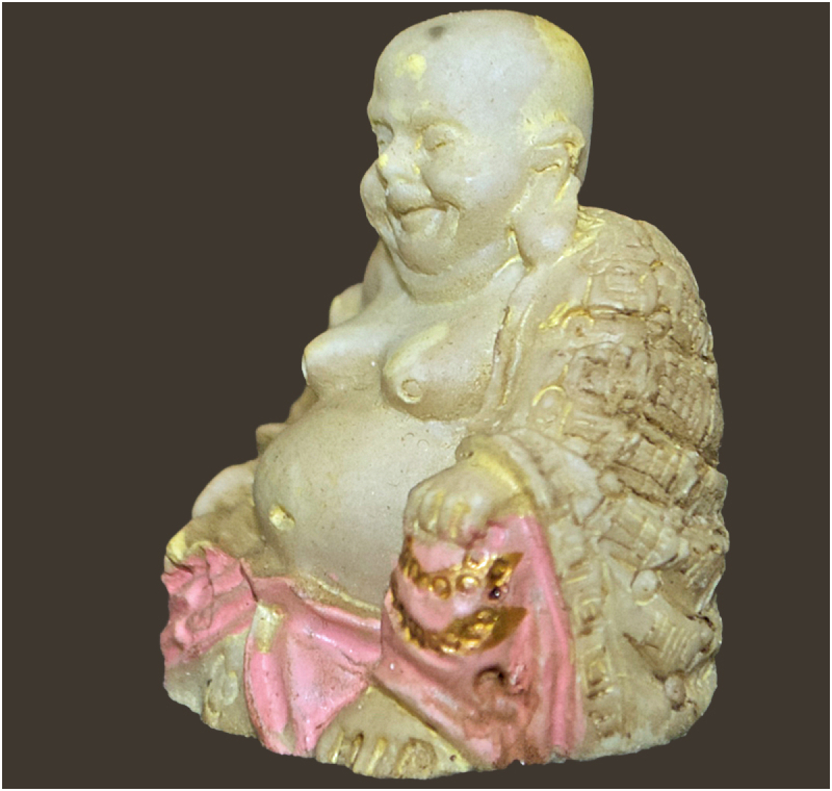 Buddha-Miniatur (Figur 1) Höhe: 3.5 cm