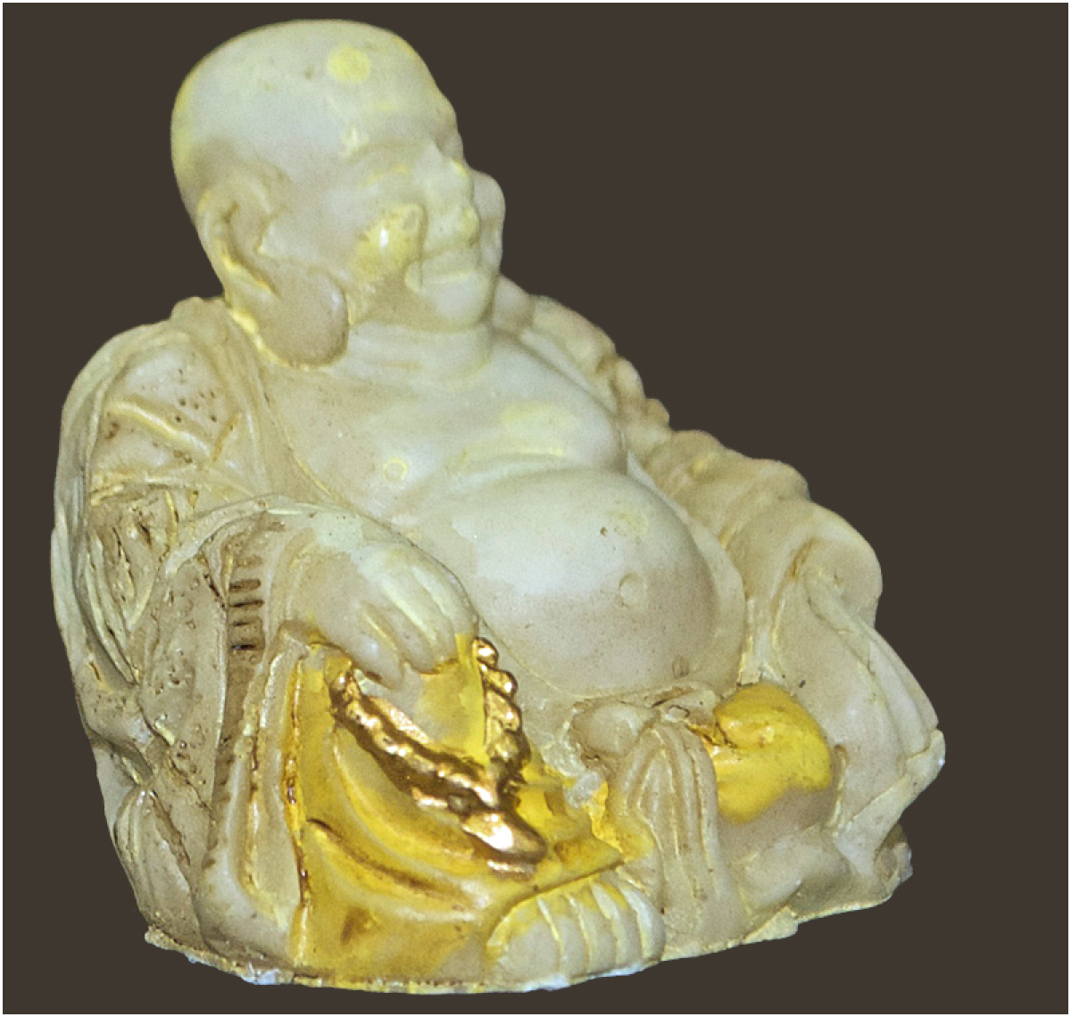 Buddha-Miniatur (Figur 3) Höhe: 3.5 cm