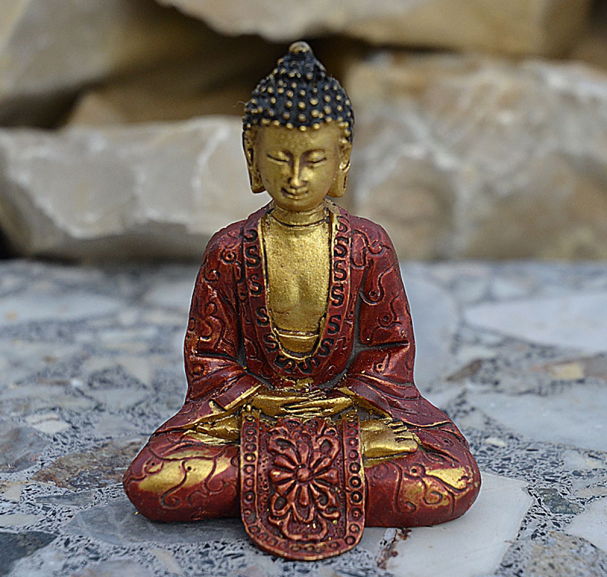 buddhawelt.ch - Thai Buddha im Lotussitz (Figur 1) Höhe: 6 cm