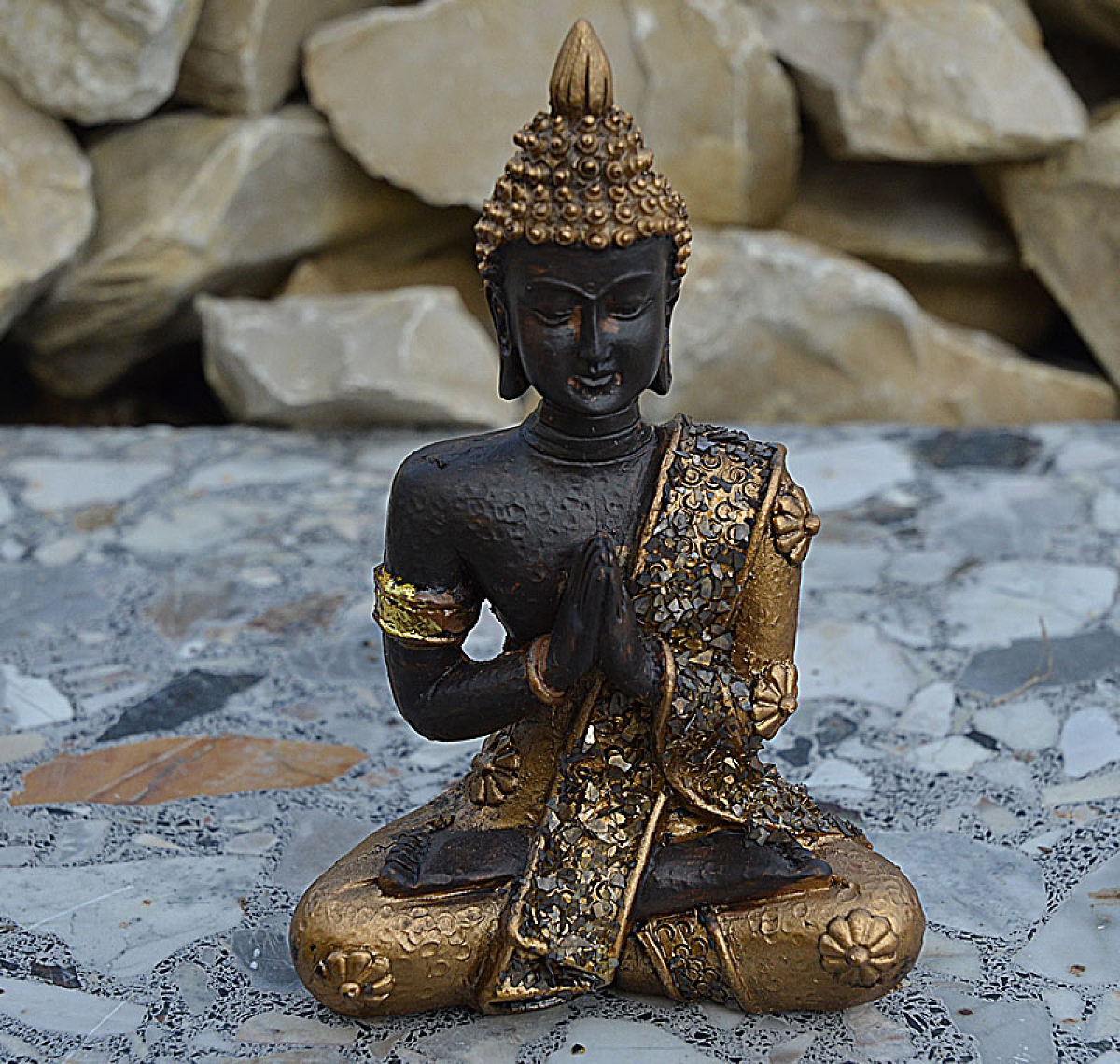 buddhawelt.ch Thai Buddha im Lotussitz (Figur 4) Höhe 10 cm