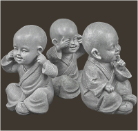 Shaolin-Set «Nichts hören, nichts sehen, nichts sagen» Höhe: 12 cm