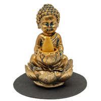 Buddha-Rauchgefäss (Figur 1) Höhe: 10 cm