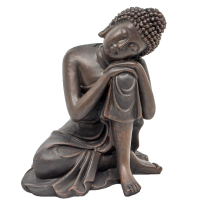 Thai Buddha mit Kopf auf Knie (Figur 1) Höhe: 12 cm