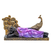 Thai Buddha mit Pfau Höhe: 18 cm