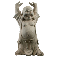 Happy Buddha stehend Höhe: 44 cm