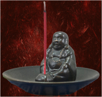 Buddha Räucherstäbchen-Halter Höhe: 8 cm