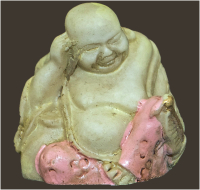 Buddha-Miniatur (Figur 4) Höhe: 3.5 cm