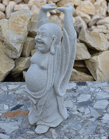 Happy Buddha stehend Höhe: 16 cm